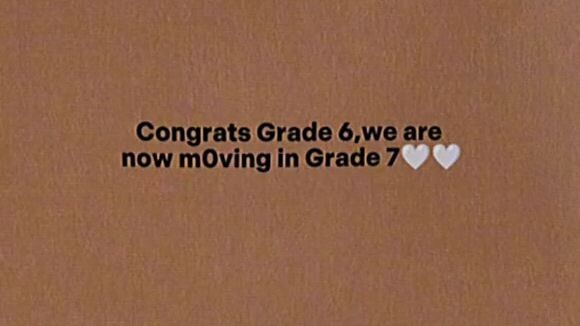 Congrats to all Grade 6