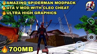 GTA V AMAZING SPIDERMAN WITH CLEO CHEAT MOD PACK | GTA SA MOD PACK 700MB