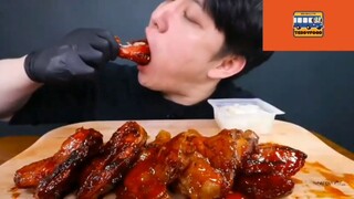 Mukbang đùi gà Hàn Quốc p1 #monngonmoingay