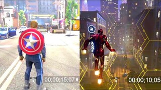 CAPTAIN AMERICA VS IRONMAN [SPEED COMPARSION] | MARVEL'S AVENGERS