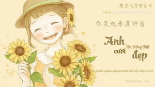 [Vietsub + Pinyin] Anh cười lên trông thật đẹp - Lý Hân Dung - 你笑起来真好看 - 李昕融/樊桐舟/李凯稠 (抖音) （Tiktok）