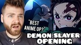 First Time Reacting to DEMON SLAYER Opening | AIMER "Zankyosanka" | Non Anime Fan!