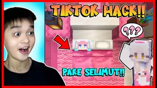 ATUN MEMAKAI SELIMUT MENGGUNAKAN TIKTOK HACK PART 3 !! MOMON BINGUNG !! Feat @sapipurba Minecraft