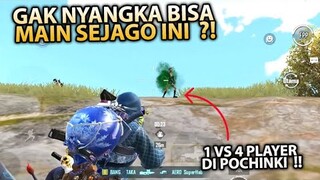 GAK NYANGKA BISA MAIN SEJAGO INI ?!  MENANG 1 VS 4 PLAYER DI POCHINKI 25 K1LLS !! - PUBG MOBILE