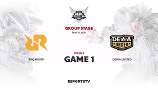 RRQ Hoshi vs DEWA United GAME 1 MPL ID S13 | DEWA VS RRQ ESPORTSTV