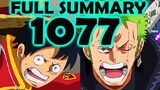 One Piece 1077: Luffy Zoro Hirap Sa Laban | Usopp Franky Naging Bato Na!