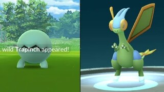 Shiny Trapinch released in pokemon go community day!