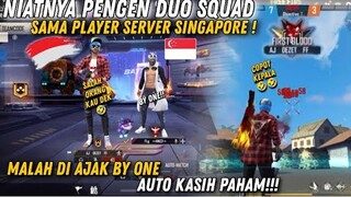 BY ONE SAMA PLAYER SERVER SINGAPORE 🇸🇬. SIAPAKAH YANG AKAN MENANG ? TONTON SAMPAI HABIS ! #freefire