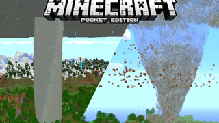 โคตรเจ๋ง!! แอดออนพายุทอร์นาโด อย่าให้ได้เกิดพายุเด็ดขาดเลย ! Tornado Addon Minecraft PE Addon