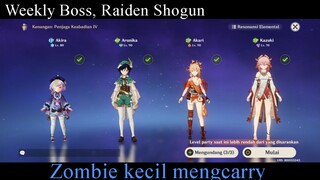 Satu Party dicarry Zombie kecil | Genshin Impact