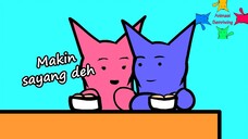 Ketika Lu Lagi Makan dan Disebelah Lu Ada Yang Ngebucin !! Lu Bilek : ~ | Animasi Semriwing