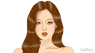 MENGGAMBAR FANART JENNY BLACKPINK