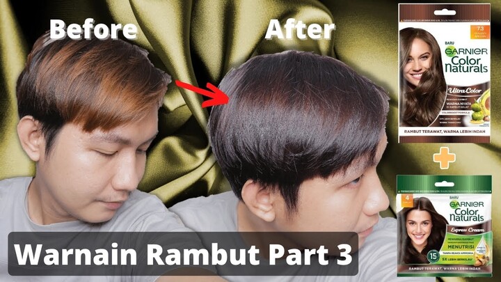 Warnain Rambut Ke 3 kali Dengan Garnier Color Natural Warna Golden Brown + Coklat