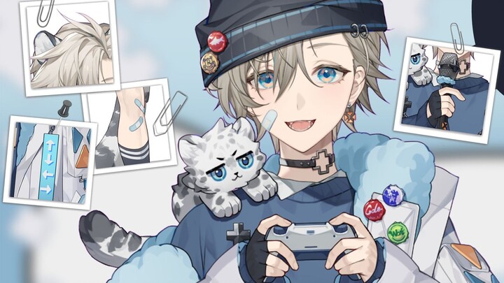 【Tampilan Model Live2d】🐾Snow Leopard Boy telah hadir! Telinga rua tidak diperbolehkan! Bahkan ekorny