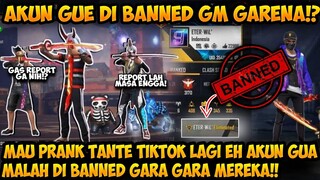 NIAT MAU NGEPRANK TANTE TIKTOK LAGI AKUN GUE MALAH DI BANNED GARA GARA MEREKA COK!!!