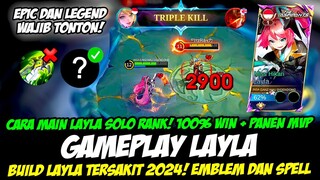 USER LAYLA + GAMEPLAY LAYLA JADI MM META 2024❗ BUILD LAYLA TERSAKIT 2024❗CARA MAIN LAYLA PEMULA 2024