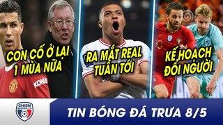 TIN BÓNG ĐÁ TỐI 8/5:Ronaldo gặp riêng Sir Alex bàn tương lai? Mbappe ra mắt Real Madrid vào tuần tới