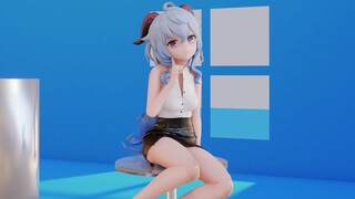 【原神MMD】ol制服甘雨  书记舞