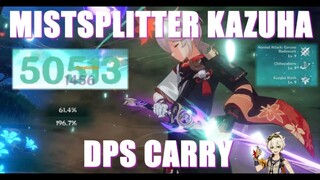 C0 DPS Kazuha Showcase w/ Mistsplitter ft Bennett | Genshin Impact