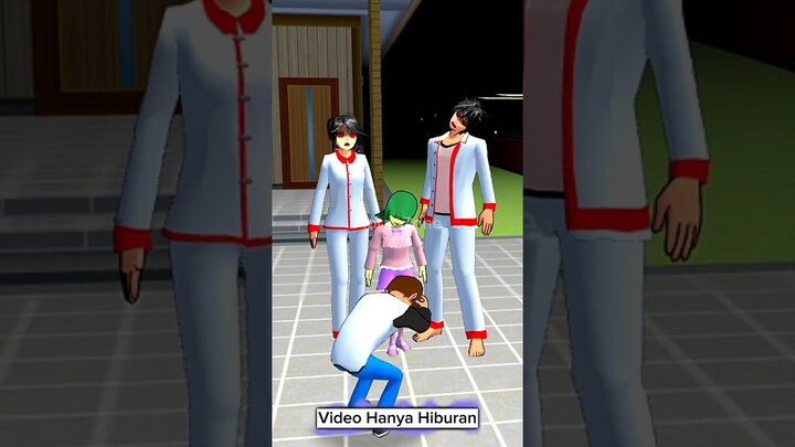 Mio & Family Zombie Bhoot Mon$ter Prank | Sakura School Simulator Ding Dong #viral #trending #shorts