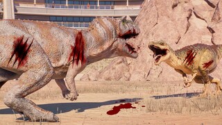 CERATOSAURUS vs MEDIUM CARNIVORES ARENA BATTLE - Jurassic World Evolution 2