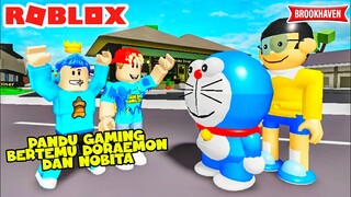 BANG BOY DAN PANDU GAMING BERTEMU DORAEMON DI BROOKHAVEN - ROBLOX INDONESIA