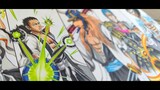 Drawing Strawhat Pirates as Gotei 13 captains [BANKAI RELEASE] Part 1 | ONEPIECE X BLEACH Cross over