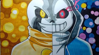 How To Draw Delta Sans Vs Dust Sans Undertale Cách Vẽ Chân Dung Sans