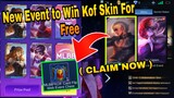 New Event to Win Kof Skin For Free | No Clickbait | MobileLegends Tutorial