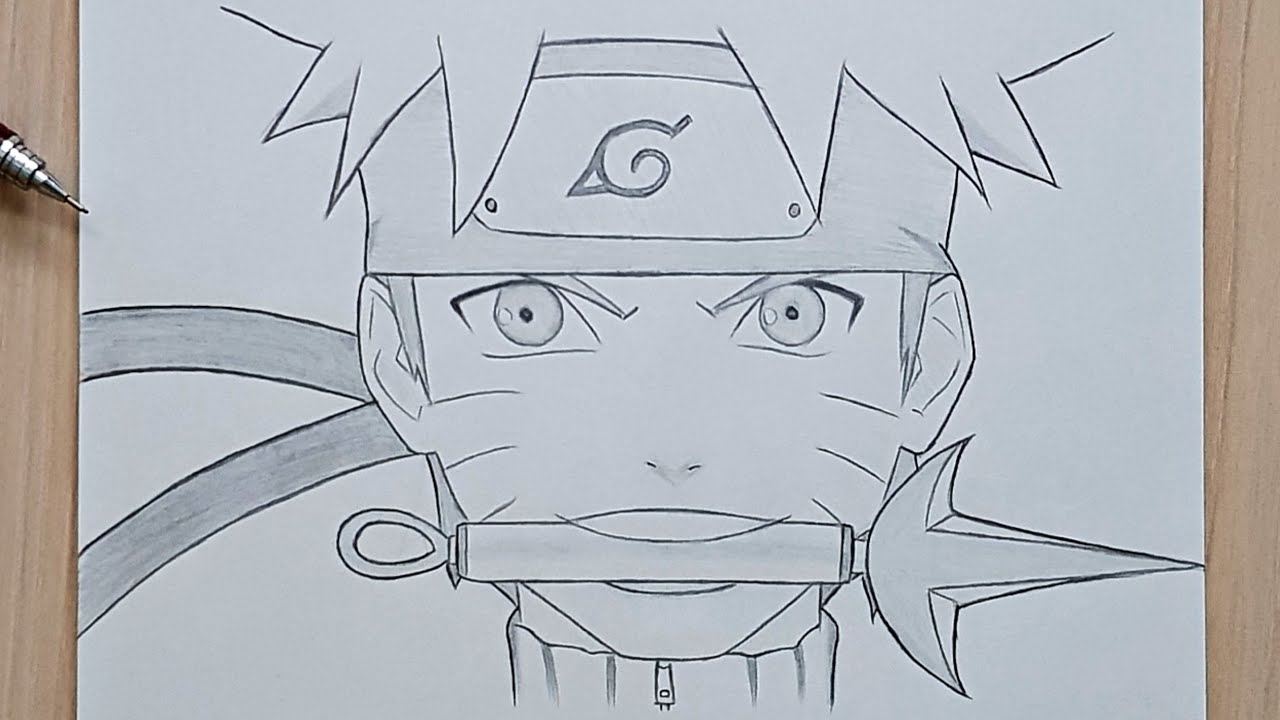 How to draw Naruto Uzumaki, naruto drawing easy