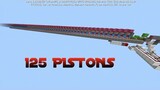 I made 125 piston extender in Minecraft Bedrock (World Record)