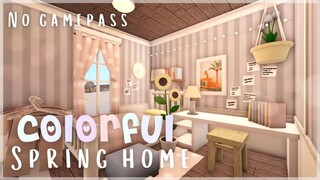 Colorful Spring Home | No gamepass | 26k | Speedbuild & Tour | Roblox Bloxburg | Tapioca