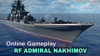 Modern Warships: RF ADMIRAL NAKHIMOV in Action. online match gameplay.