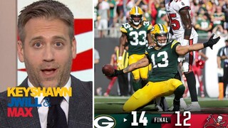 Max Kellerman reacts to Aaron Rodgers Throws for 2 TDs, Packers Hold Off Tom Brady, Buccaneers 14-12