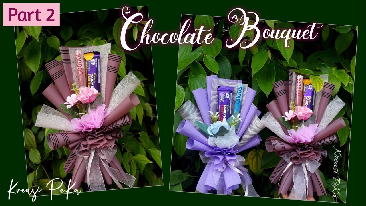 Cara Buat Bouquet Coklat Simple Dalam Kotak / Bouquet Chocolate ...