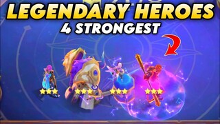 STRONGEST 4 LEGENDARY HEROES.!! MONSTER COMBO.!! MAGIC CHESS MOBILE LEGENDS