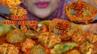 ASMR BAKSO ISI TETELAN KUAH SEBLAK |kodong pedas guys😝😝😝| ASMR INDONESIA