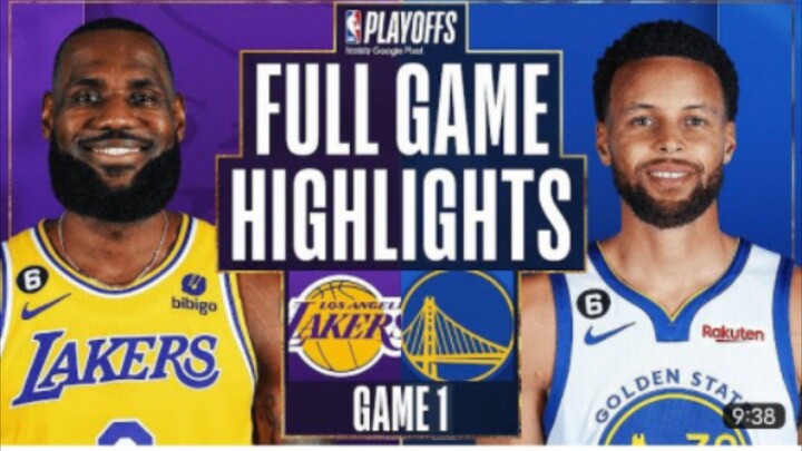 GSW VS LAKERS GAME 1 SEMIS 2023 PLAYOFFS