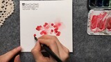 【Watercolor card】Simple and fast small fruit