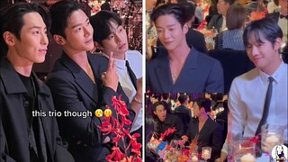 Rowoon, Ahn Hyo Seop and Lee Jae wook sitting each other while drinking during #wkorea 🥰