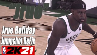 Jrue Holiday Jumpshot Re Fix NBA2K21 with Side-by-Side Comparison