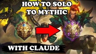 Claude Is The Best MM To Reach Mythic in Solo Q | Mobile Legends Bang Bang