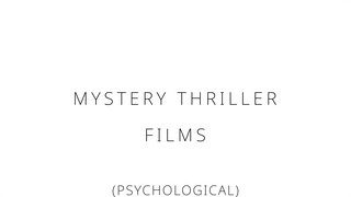 Mystery Thriller films