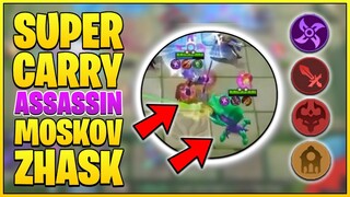 ASSASSIN ZHASK- MOSCOV UNLIMITED LIFESTEAL - MAGIC CHESS BEST SYNERGY | Mobile legends bang bang