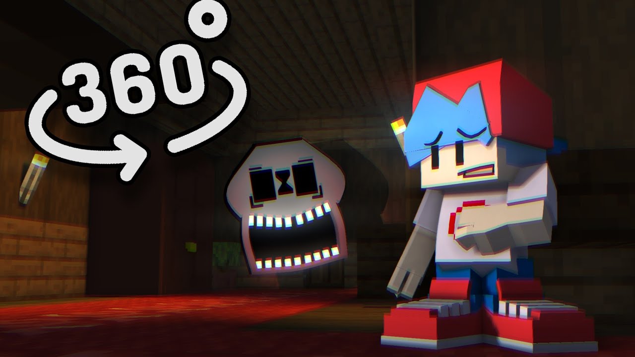 FNF VS Blue 360° VR Minecraft Animation (Rainbow Friends) 