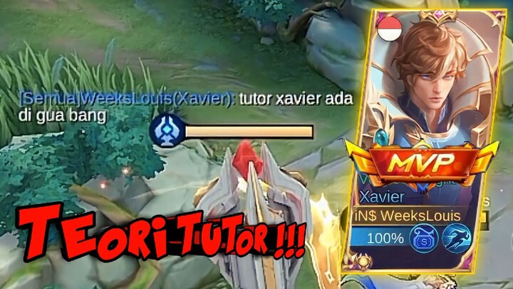 Teori Tutor !! Main Xavier Tuh Harus Kaya Gini 😉😉