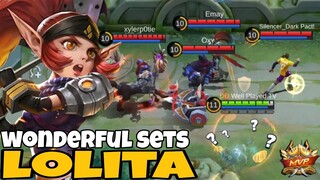 Wonderful Sets!! Lolita MVP Gameplay - Build Top 1 Global Lolita ~ MLBB