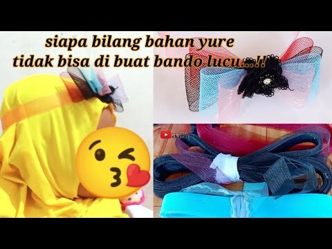 simpel sekali Cara Membuat Bando Anak Anak Dari bahan yure