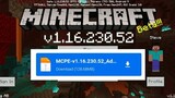 MCPE Beta 1.16.230.52 APK For Android (Link in Desc.)