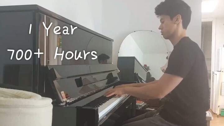 Lebih dari 700 jam latihan_Catatan kemajuan satu tahun untuk pemula piano dewasa